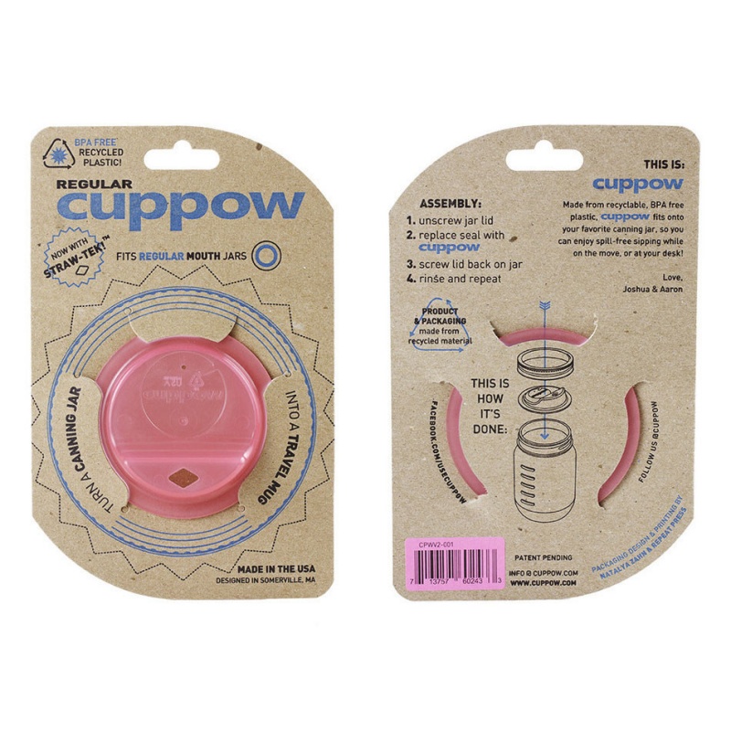 Cuppow Lid - Regular Pink